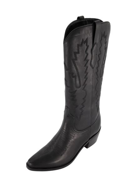 Ulla Popken Leder-Cowboystiefel 3 XL-Schaft Stickerei günstig online kaufen