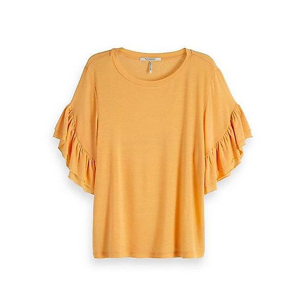 Maison Scotch T-Shirt Maison Scotch Damen T-Shirt Ruffled Short Sleeve Tee günstig online kaufen