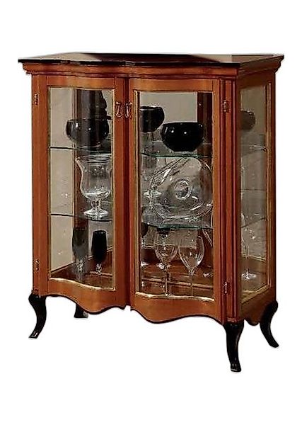 Xlmoebel Vitrine Klassische Vitrinen Glas Schrank Vitrine Holz Luxus Braun günstig online kaufen