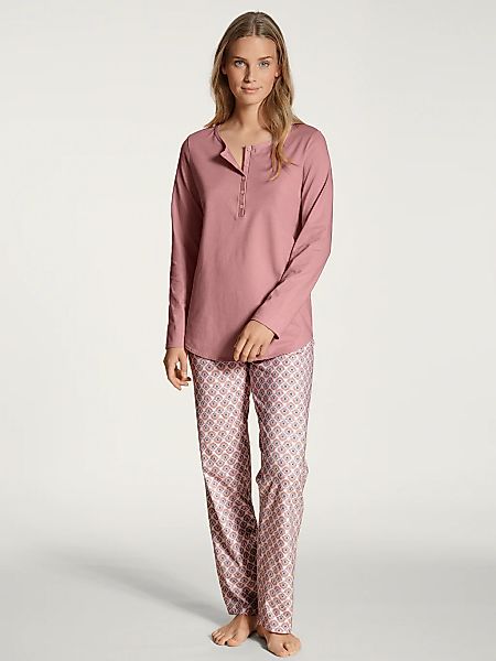 CALIDA Pyjama "Lovely Nights", (2 tlg.), mit Rippbündchen an allen Abschlüs günstig online kaufen