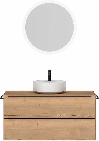 nobilia® Badmöbel-Set »Alvene« vormontiert, mit Soft-Close, 2 Stk. tlg. günstig online kaufen