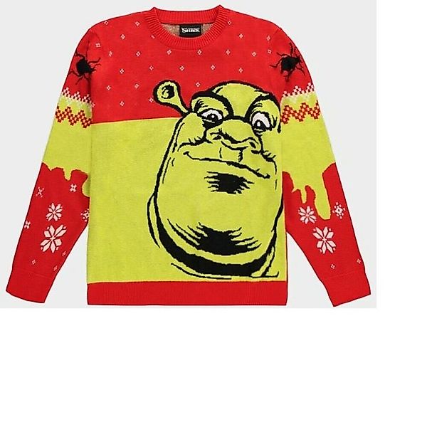 Shrek Rundhalspullover Universal - Shrek Knitted Christmas Jumper Red Neu T günstig online kaufen
