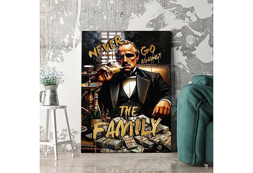 Artmazing Leinwandbild Never Go Against The Family, XXL Leinwand 120x80, Po günstig online kaufen