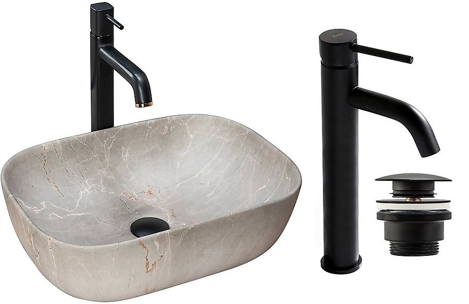 GTM Design Aufsatzwaschbecken LIVIA Modern Waschbeckenm günstig online kaufen