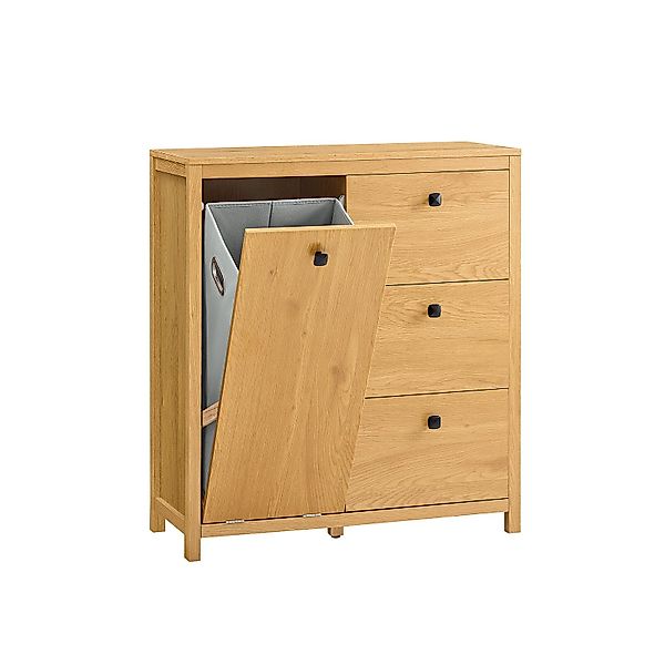SoBuy Wäscheschrank BZR97 Badschrank mit ausklappbarem günstig online kaufen