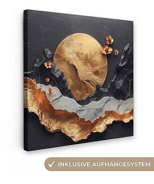 OneMillionCanvasses® Leinwandbild Kunst - Gold - Modern - Abstrakt, Fotodru günstig online kaufen