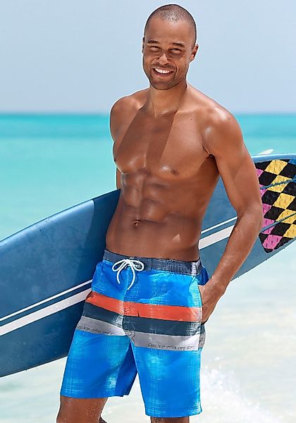 Chiemsee Badeshorts elastischer Bund, mit Außenkordel, günstig online kaufen