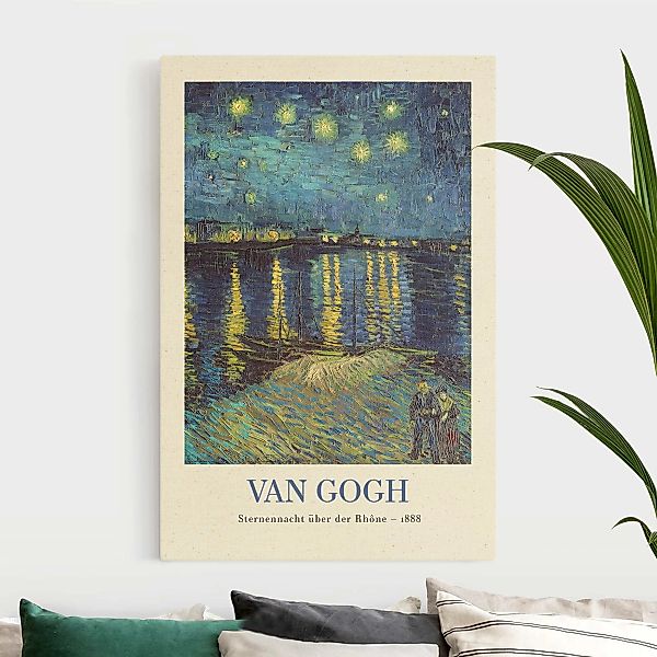 Leinwandbild auf Naturcanvas Vincent van Gogh - Sternennacht - Museumsediti günstig online kaufen