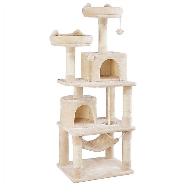 Yaheetech Kratzbaum Katzenbaum 158/179/181 cm, Kletterbaum 2 Aussichtsplatt günstig online kaufen