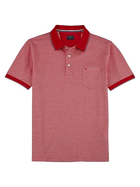 OLYMP Poloshirt Casual Two-Tone Piqué, Seitenschlitzen günstig online kaufen