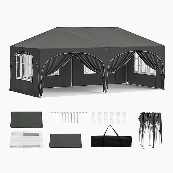 Woltu Pavillon, mit 2 Seitenteilen, 3x6 günstig online kaufen