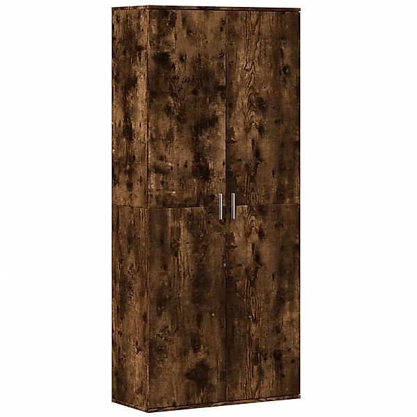 vidaXL Fächerschrank Highboard Räuchereiche 80x35x180 cm Holzwerkstoff (1-S günstig online kaufen