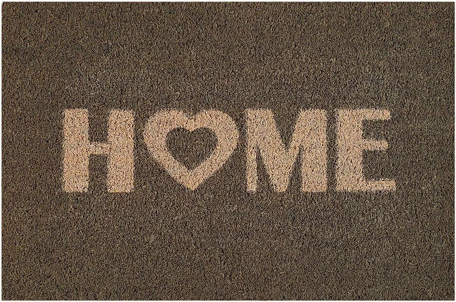 Andiamo Fußmatte »Kokos Home Heart«, rechteckig, 15 mm Höhe, Schmutzfangmat günstig online kaufen