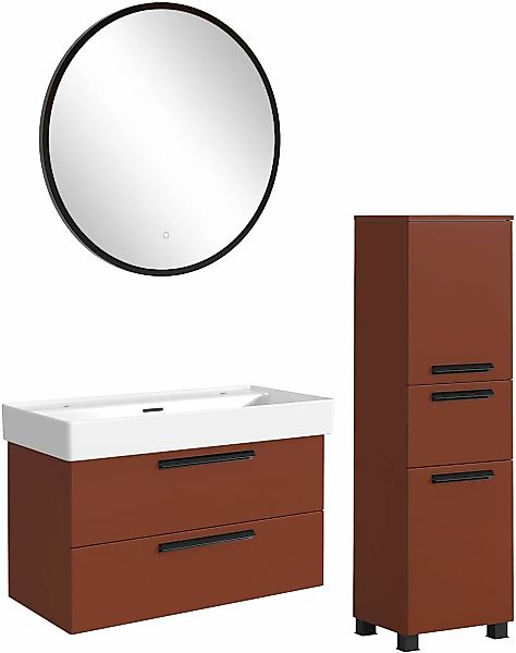 welltime Badmöbel-Set "SALVADA, 3tlg-Set, gedämpfte Scharniere, Softclose, günstig online kaufen