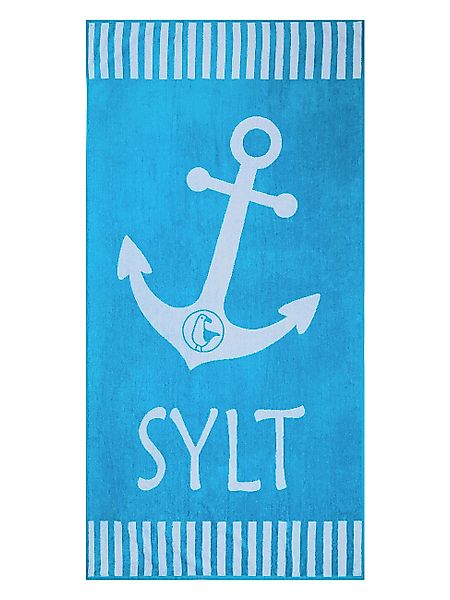 Schietwetter Strandtuch Unisex Strandhandtuch "Sylt" 180x88cm, günstig online kaufen