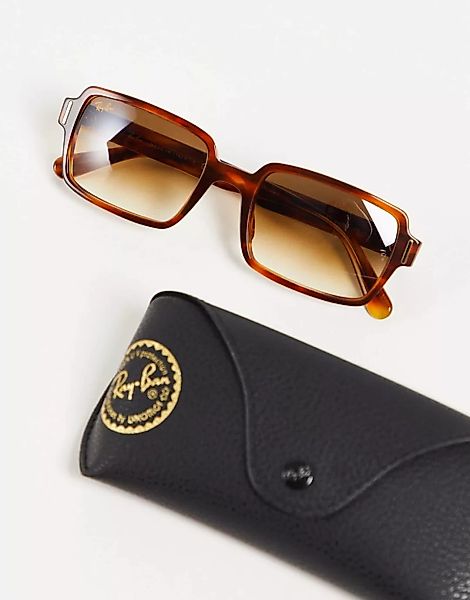Ray-Ban – Benji – Eckige Sonnenbrille für Damen in Braun 0RB2189 günstig online kaufen