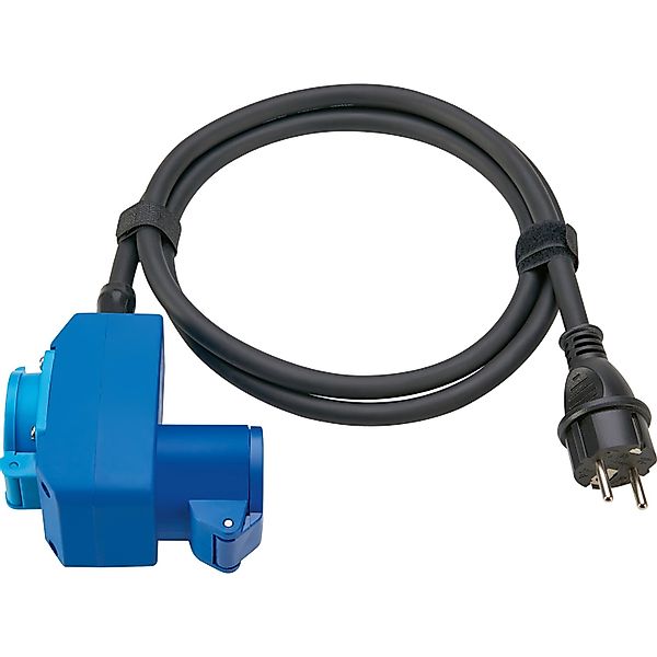 Verlängerungskabel Caravan 1-fach 1xCEE 16A 1,5 m IP44 Schwarzblau günstig online kaufen