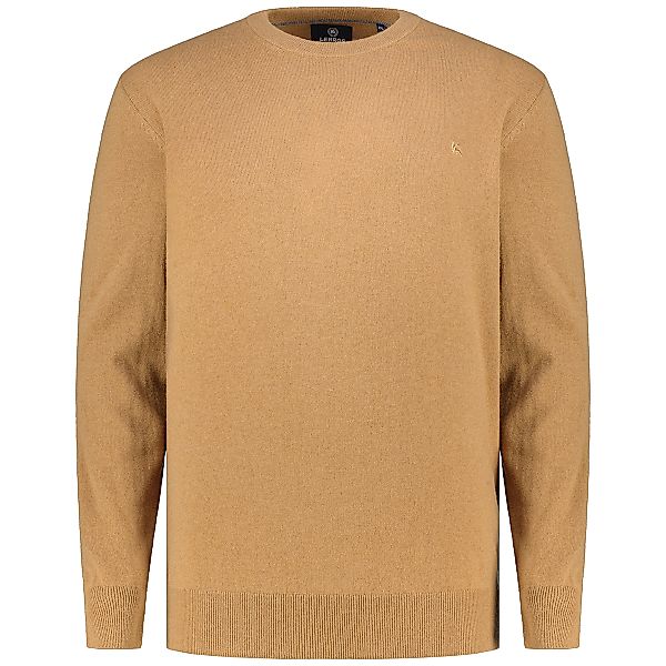 Lerros Feinstrickpullover aus Merino-Kaschmir-Wollmix Farbe hellbraun Größe günstig online kaufen