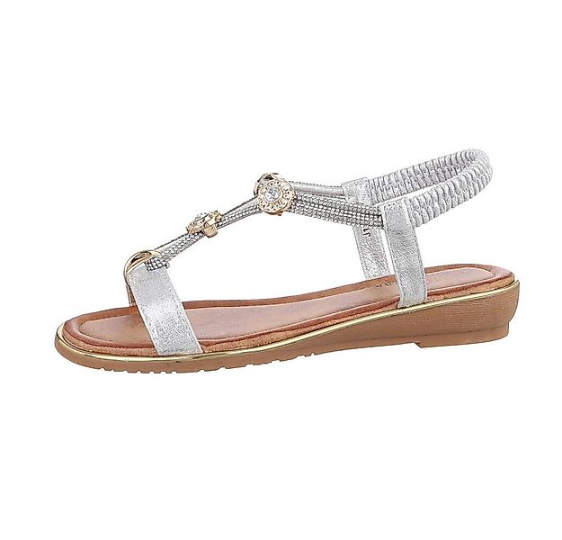 Ital-Design Damen Freizeit Riemchensandalette (86016748) Keilabsatz/Wedge R günstig online kaufen