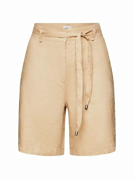 Esprit Shorts Shorts aus Leinen mit weitem Bein (1-tlg) günstig online kaufen