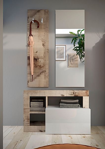 Home affaire Garderoben-Set "Hamburg" bestehend aus Garderobenbank, Gardero günstig online kaufen