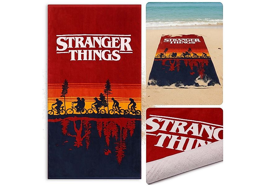Sarcia.eu Badetücher Stranger Things schnelltrocknendes Strandtuch aus Baum günstig online kaufen