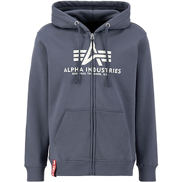 Alpha  Sweatshirt Basic Zip Hoodie - greyblack günstig online kaufen