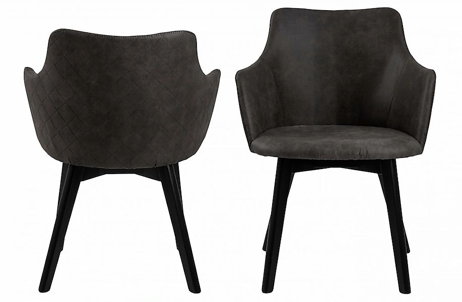 ACTONA GROUP Esszimmerstuhl "Bella" () Armlehnstuhl anthrazitgrau, Eichebei günstig online kaufen