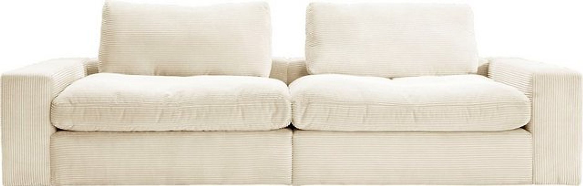 alina Big-Sofa Sandy, mit losen Sitz und Rückenkissen, in modernem Cordstof günstig online kaufen