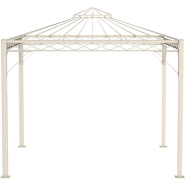 Eleo Pavillon Trento 269 cm x 308 cm x 308 cm Pulverbeschichtet Weiß günstig online kaufen