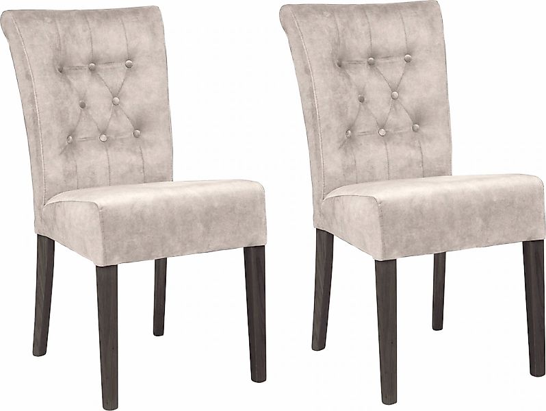 Home affaire Esszimmerstuhl "Queen BESTSELLER" (Set) 2 Stk.Polsterstuhl mit günstig online kaufen
