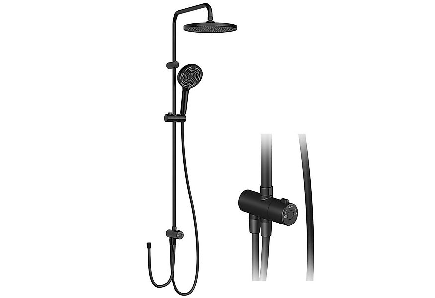 GarveeMore Brausegarnitur Duschsystem Regendusche, Duschset inkl, Einstellb günstig online kaufen