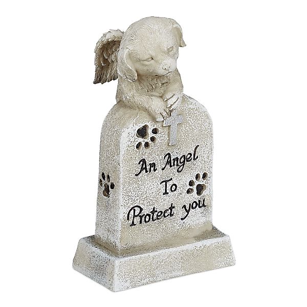 relaxdays Gartenfigur Grabschmuck für Hunde günstig online kaufen