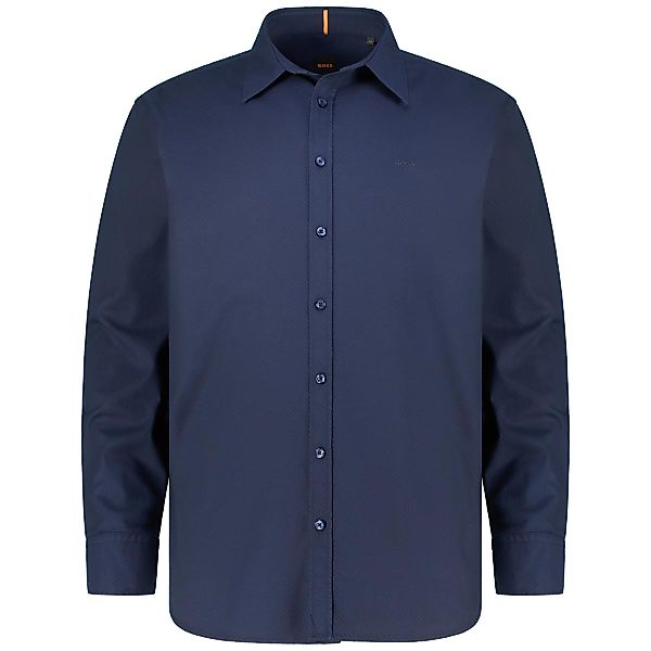 BOSS Freizeithemd aus Baumwolle Farbe dunkelblau Größe: 6XL günstig online kaufen