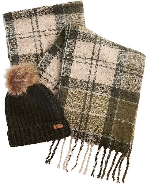 Barbour Bommelmütze Set Saltburn Beanie und günstig online kaufen