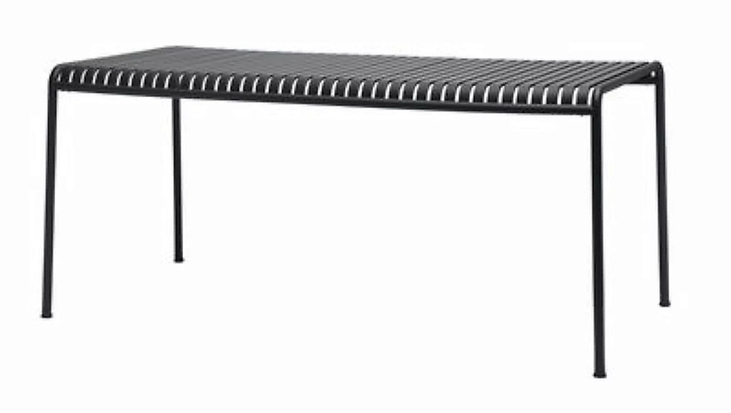 rechteckiger Tisch Palissade metall grau schwarz / 170 x 90 cm - R & E Bour günstig online kaufen