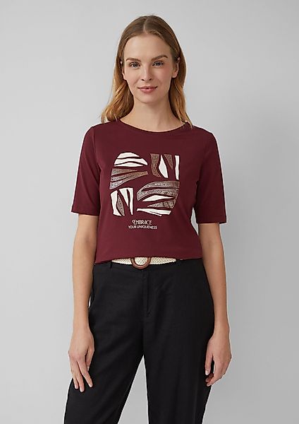 s.Oliver Kurzarmshirt Jersey-T-Shirt im Slim Fit günstig online kaufen
