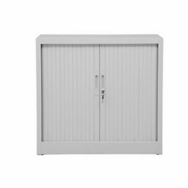 PROREGAL Rollladenschrank Weasel 2 Ordernhöhen HxBxT 75 x 80 x 46 cm Grau günstig online kaufen