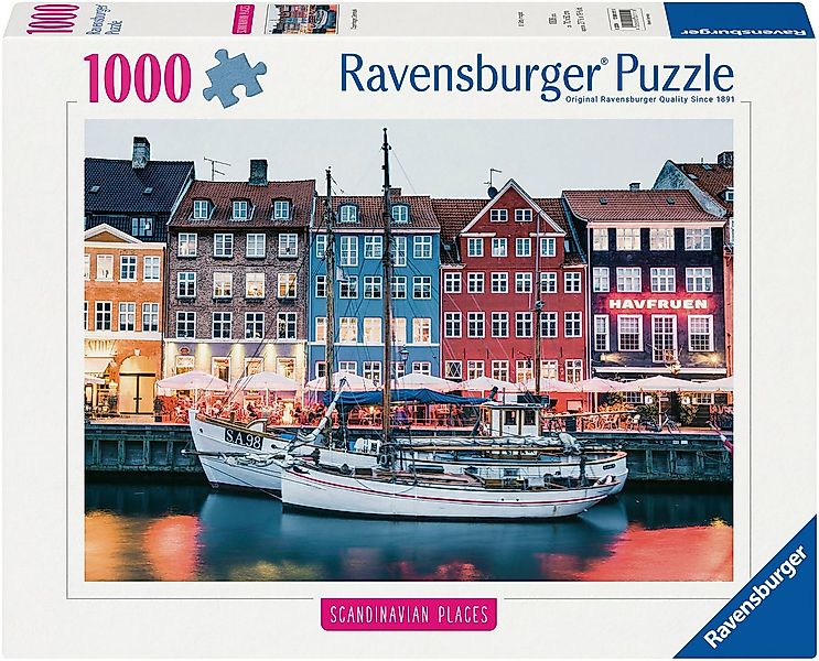 Ravensburger Puzzle Scandinavian Places, Kopenhagen, Dänemark, 1000 Puzzlet günstig online kaufen