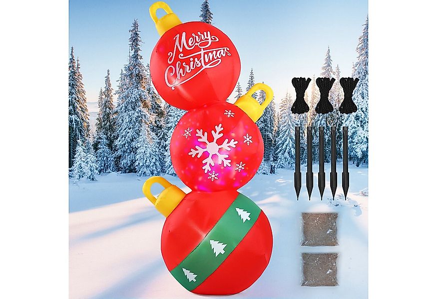 Elegear LED-Dekofigur Weihnachts-Schneemann aufblasbar, Perfekte Dekoration günstig online kaufen