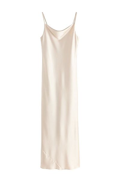 Next Satinkleid Langes Satin-Brautjungfernkleid Rückenausschnitt (1-tlg) günstig online kaufen