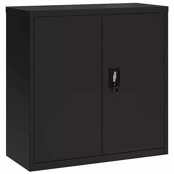 vidaXL Aktenschrank Schwarz 90x40x90 cm Stahl günstig online kaufen