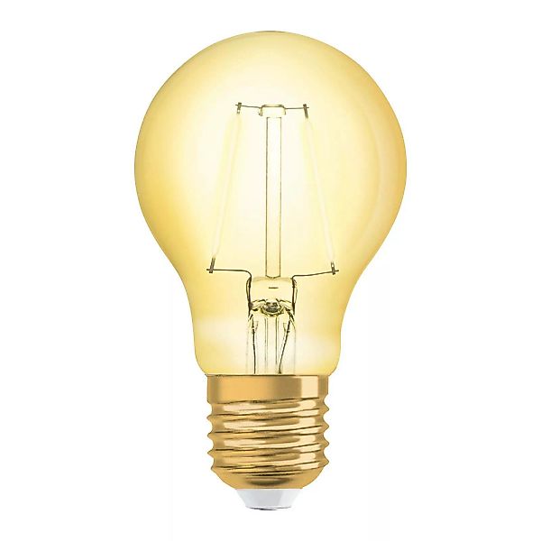 OSRAM LED-Lampe E27 2,5W 1906 ClassicA 2.400K gold günstig online kaufen