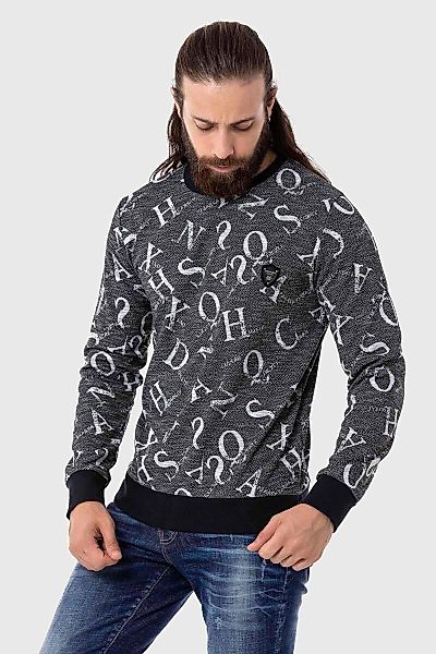 Cipo & Baxx Sweatshirt "Sweatshirts", mit Allover-Print günstig online kaufen