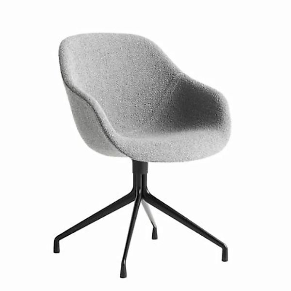 Drehsessel About a chair AAC121 textil grau / Hohe Rückenlehne - Gepolstert günstig online kaufen