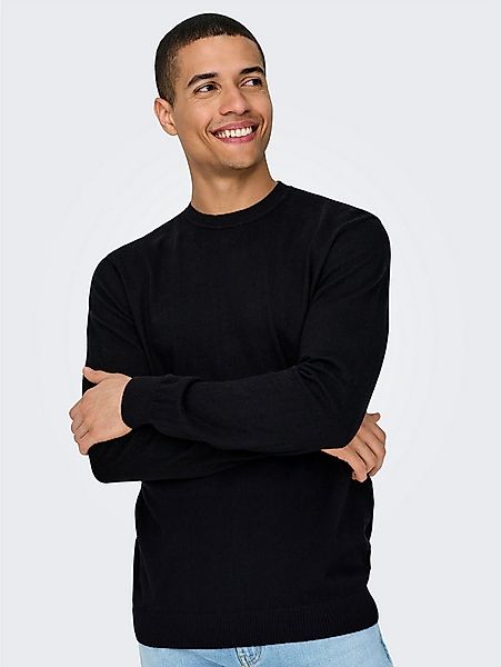 ONLY & SONS Strickpullover ONSLOUI REG 12 MEL CREW KNIT NOOS günstig online kaufen