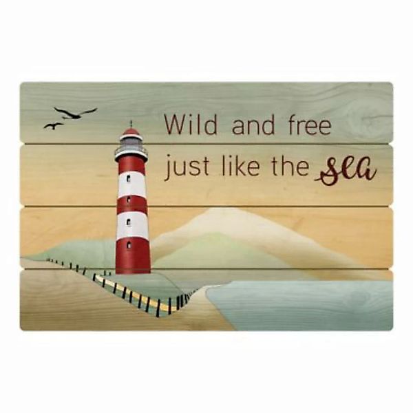 Goebel Wandbild Lighthouse / Wild and free bunt Gr. one size günstig online kaufen
