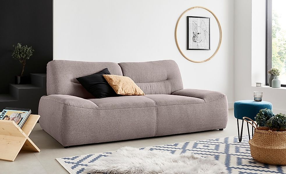 DOMO collection 2-Sitzer "Cesena modernes Sofa mit flachen Armlehnen, komfo günstig online kaufen