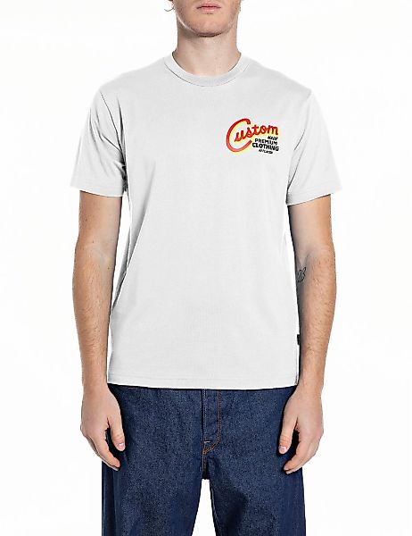 Replay T-Shirt mit Frontprint auf der Brust, Rundhals günstig online kaufen