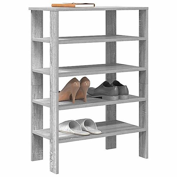 vidaXL Schuhschrank Schuhregal Grau Sonoma 61x32x87,5 cm Holzwerkstoff günstig online kaufen